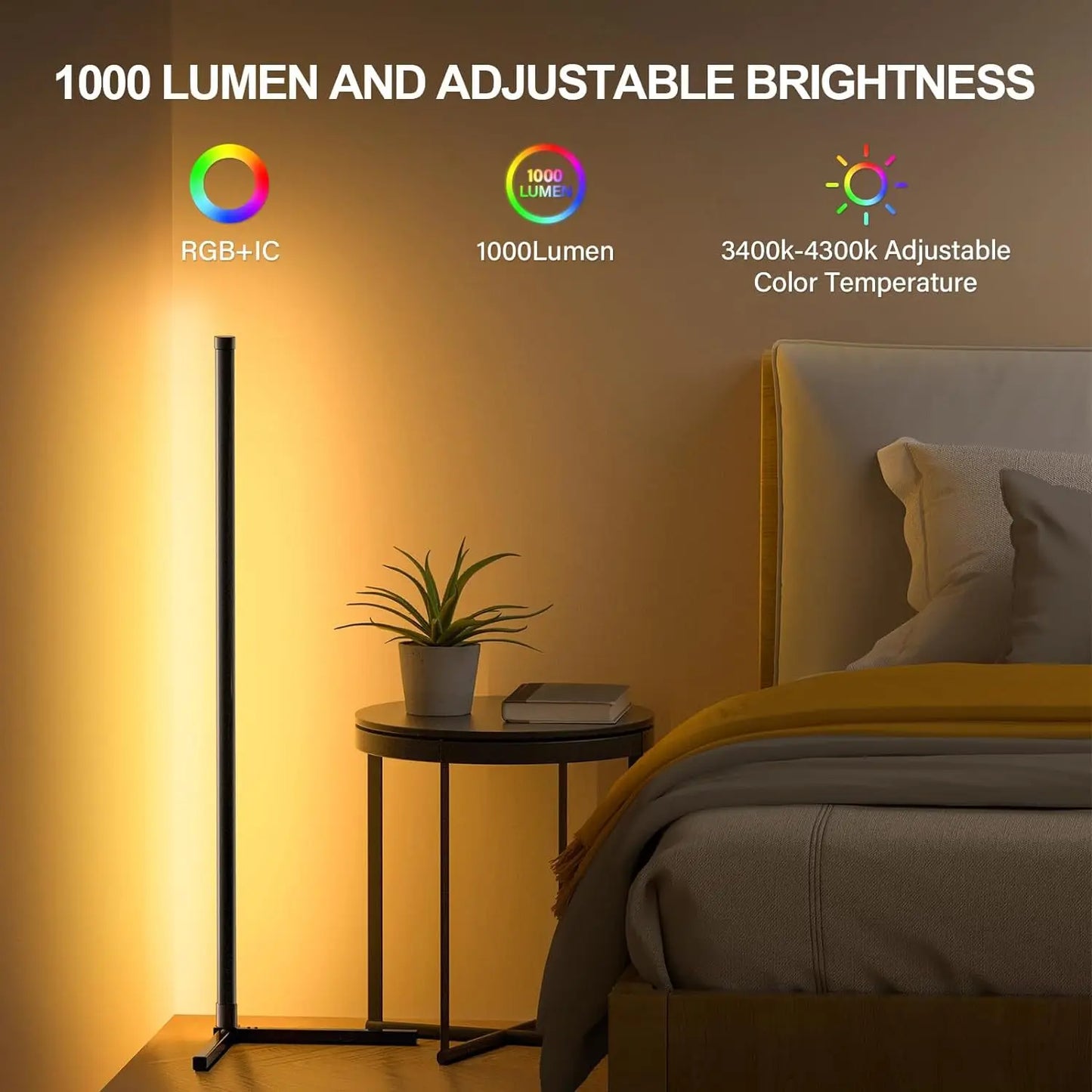 Mood-Master LED Corner Light Bar – Setting the Mood, One Color at a Time